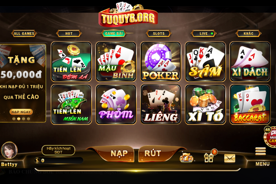 Sản phẩm cá cược tại Tuquy8 đa dạng