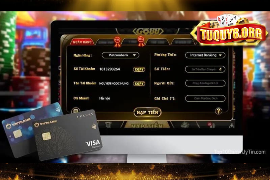 Đa dạng phương thức nạp tiền Tuquy8